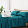 500 Thread Count Cotton Bed Sheets Queen Set - Ultra Soft Cooling