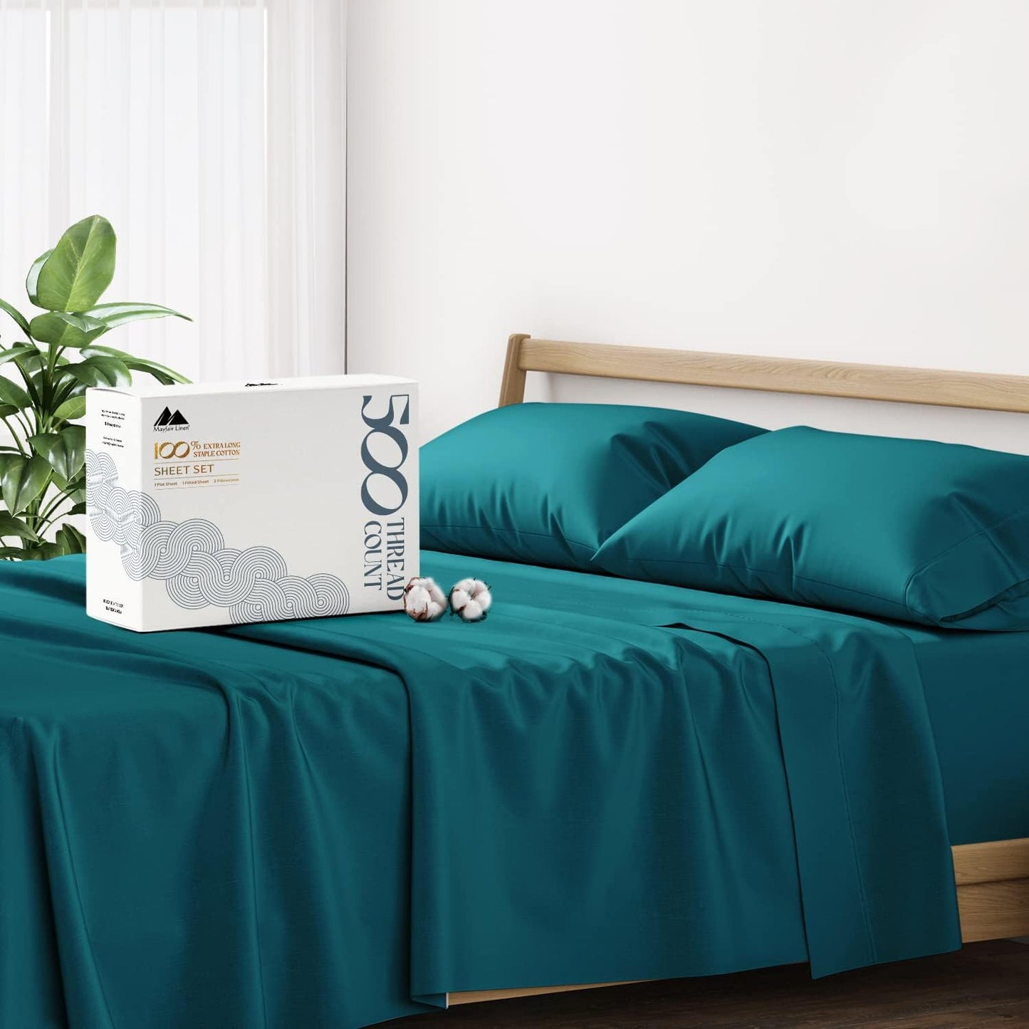 Mayfair Linen 100% Cotton Queen Bed Sheets Set - Ultra Soft