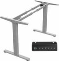 Electric Sit Stand Desk Frame with Dual Motors - Heavy Duty 220 lb