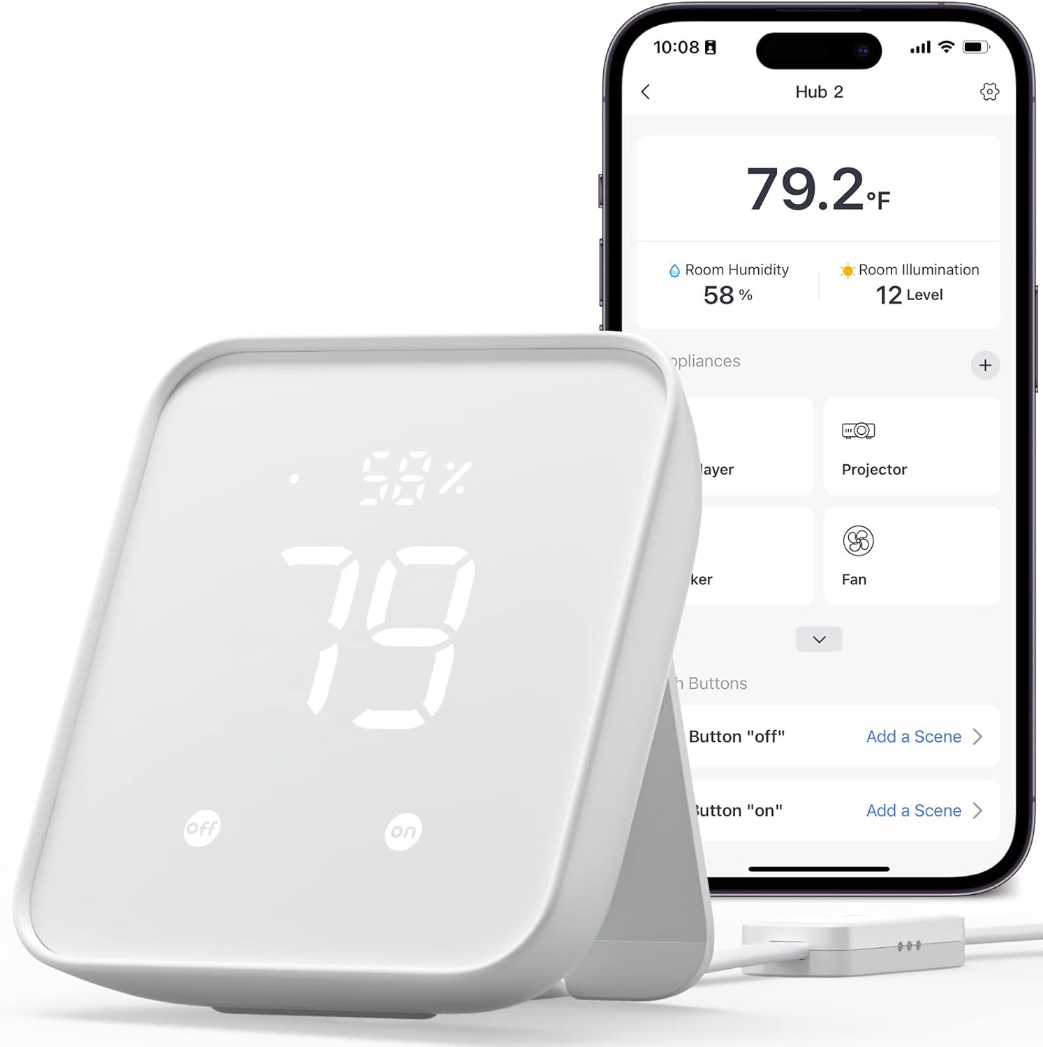 SwitchBot Hub 2: Smart WiFi Thermometer and Remote Control