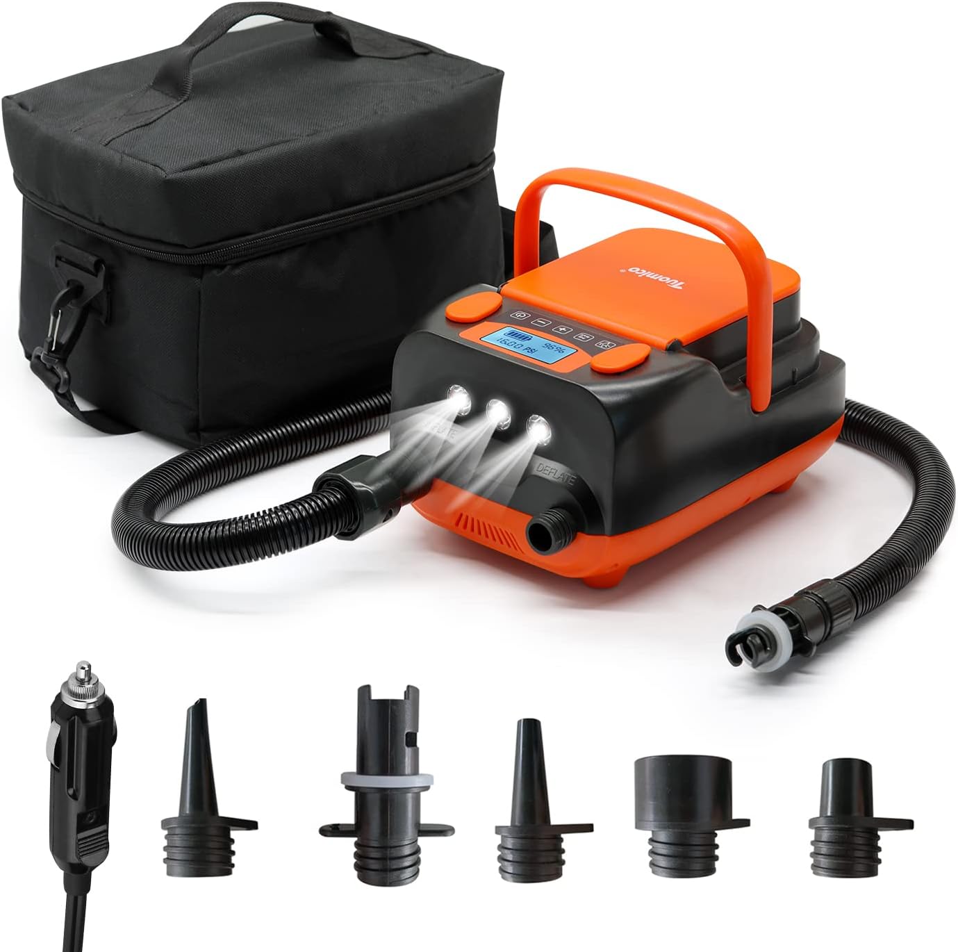 Tuomico Rechargeable Paddle Board Pump for Quick Inflation