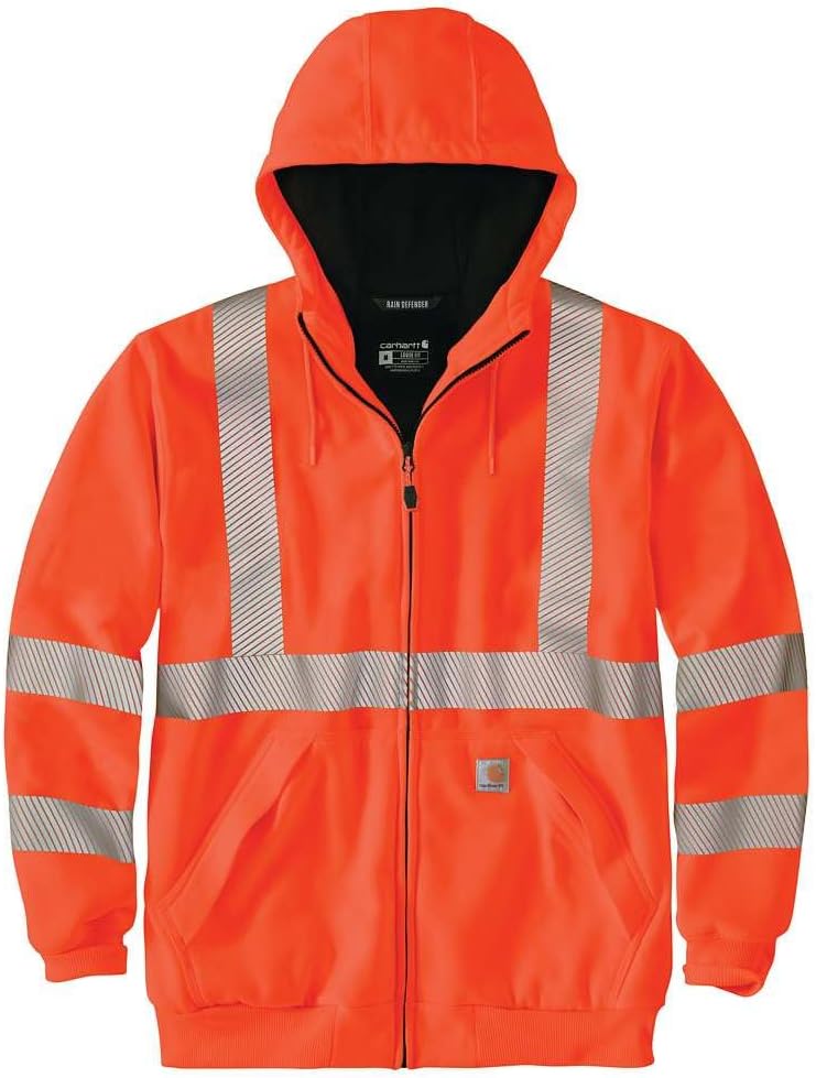 Carhartt Men's High-Visibility Thermal-Lined Full-Zip Sweatshirt