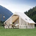 TOMOUNT Inflatable Air Glamping Tent: Waterproof 4 Season | Easy Setup Family Camping