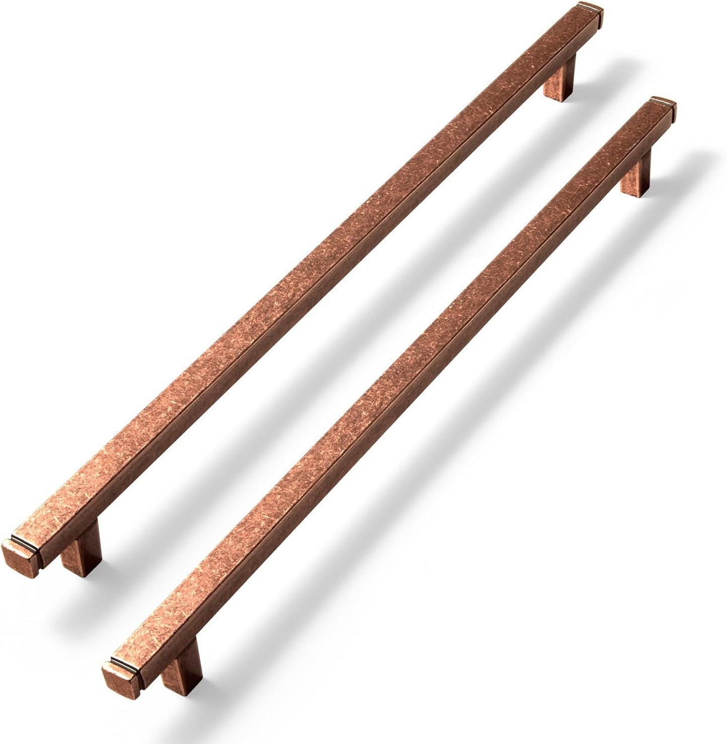 Antique Copper Cabinet Pulls 7-1/2 in Hole Center 6 Pack