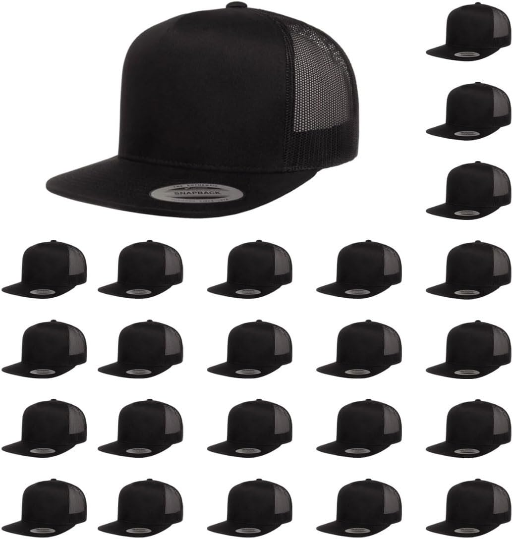 Yupoong 5-Panel Classic Trucker Cap for Comfort and Style