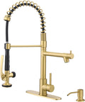 Commercial Kitchen Sink Faucet with Pull Down Sprayer - Heavy Duty