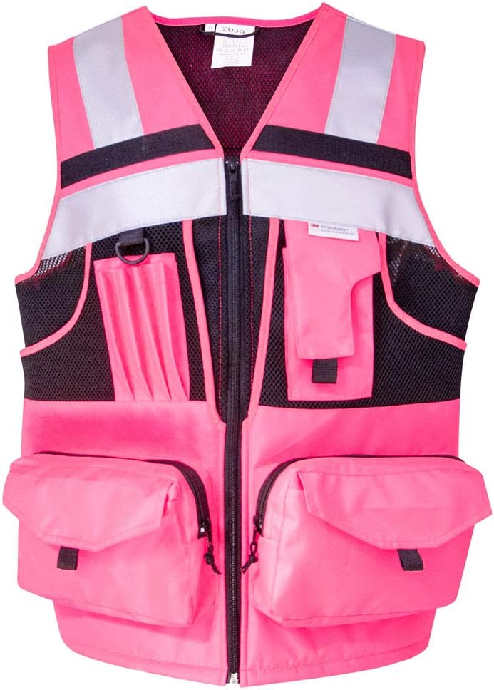 SUXIBIP High Visibility Safety Vest with 10 Pockets for All