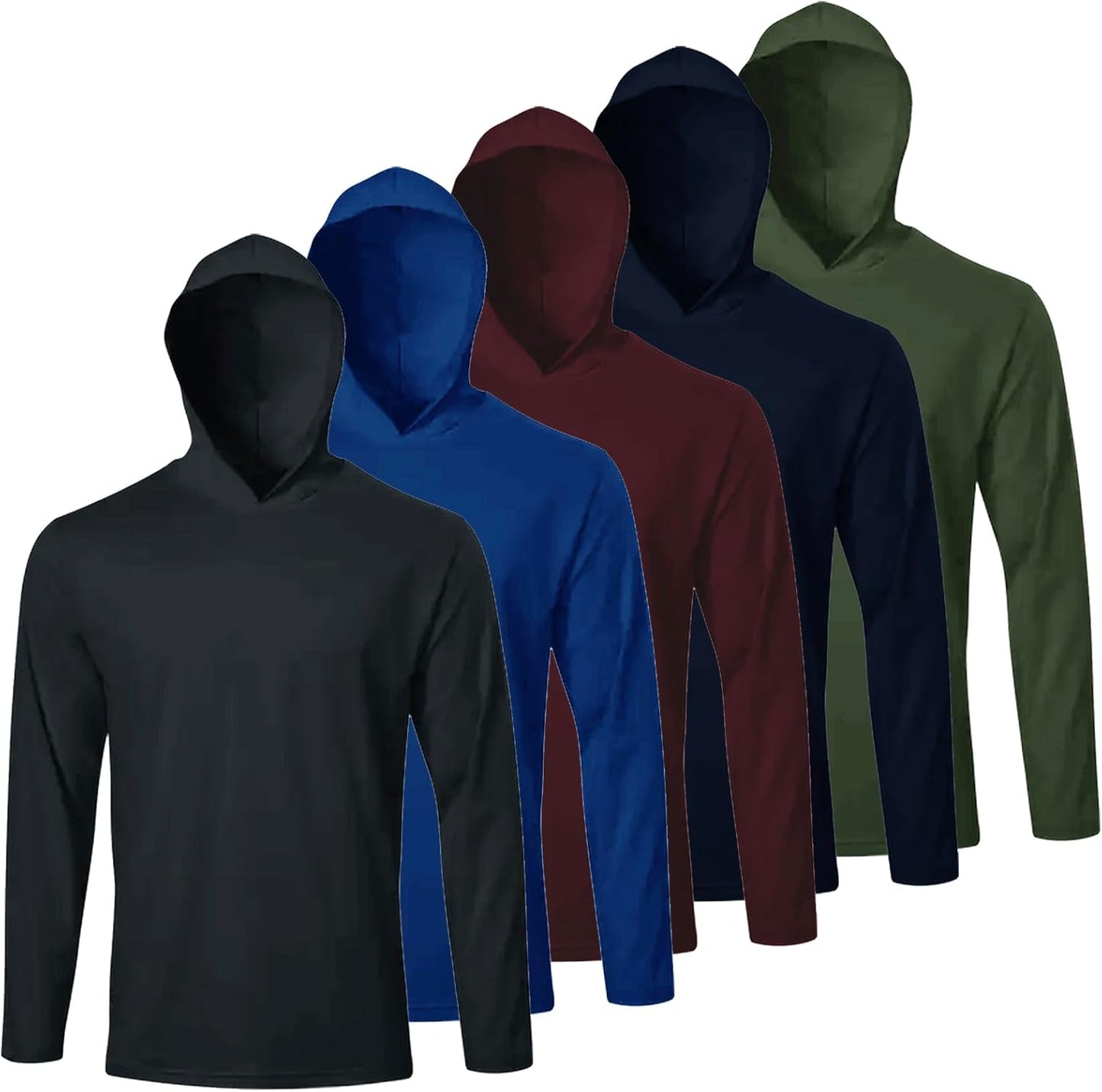 LeeHanTon Men UPF 50+ Sun Protection Hoodie for Activewear
