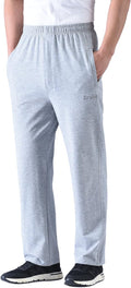 Zoulee Men's Casual Cotton Jogger Sweatpants Zipper Front Pants - Easy