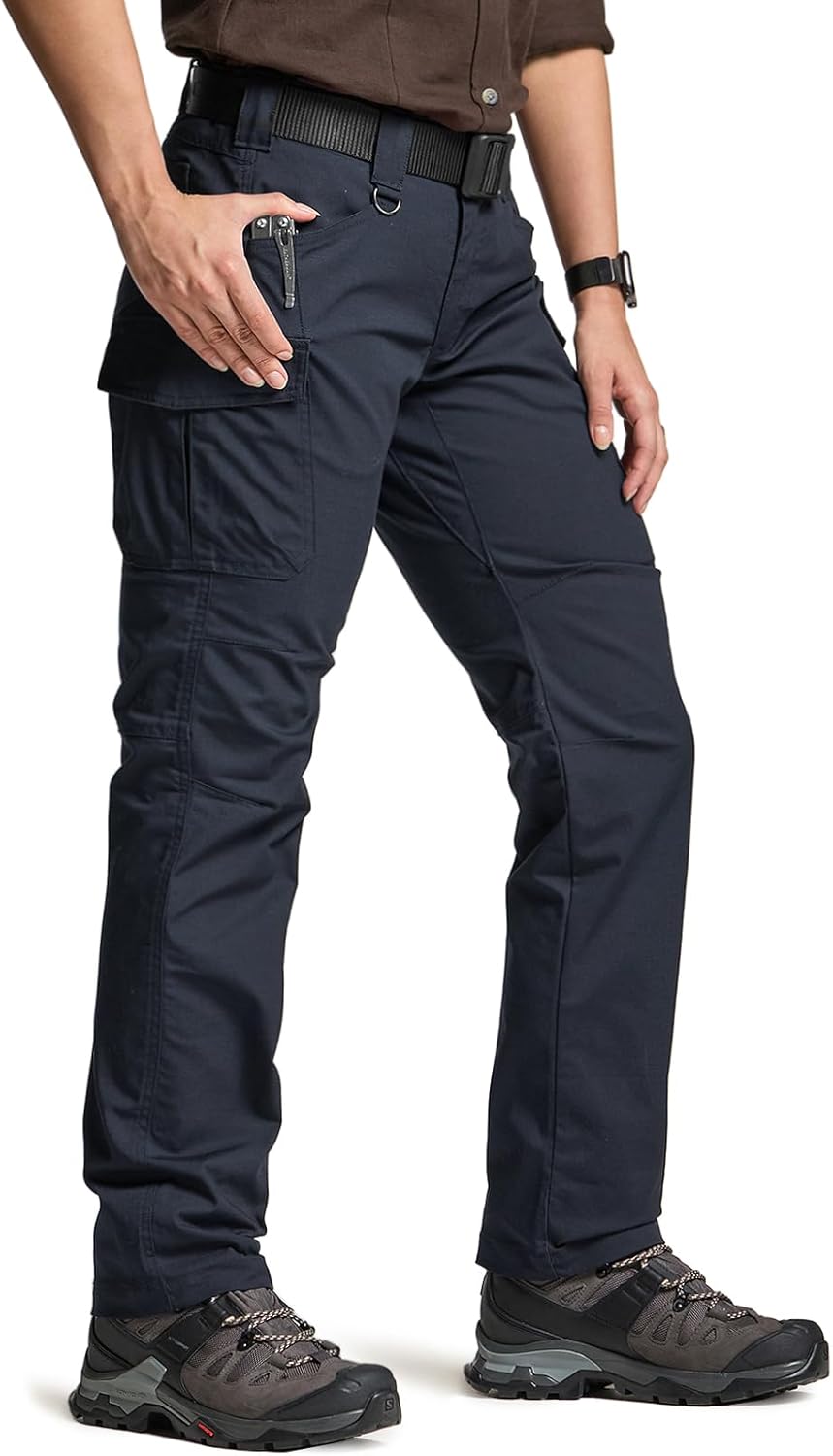 CQR Women's Flex Stretch Tactical Pants for Outdoor Activities