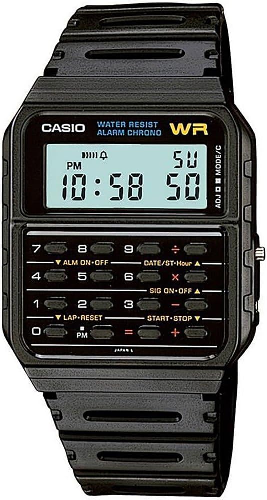 Casio CA53W-1 Water Resistant Watch with Calculator