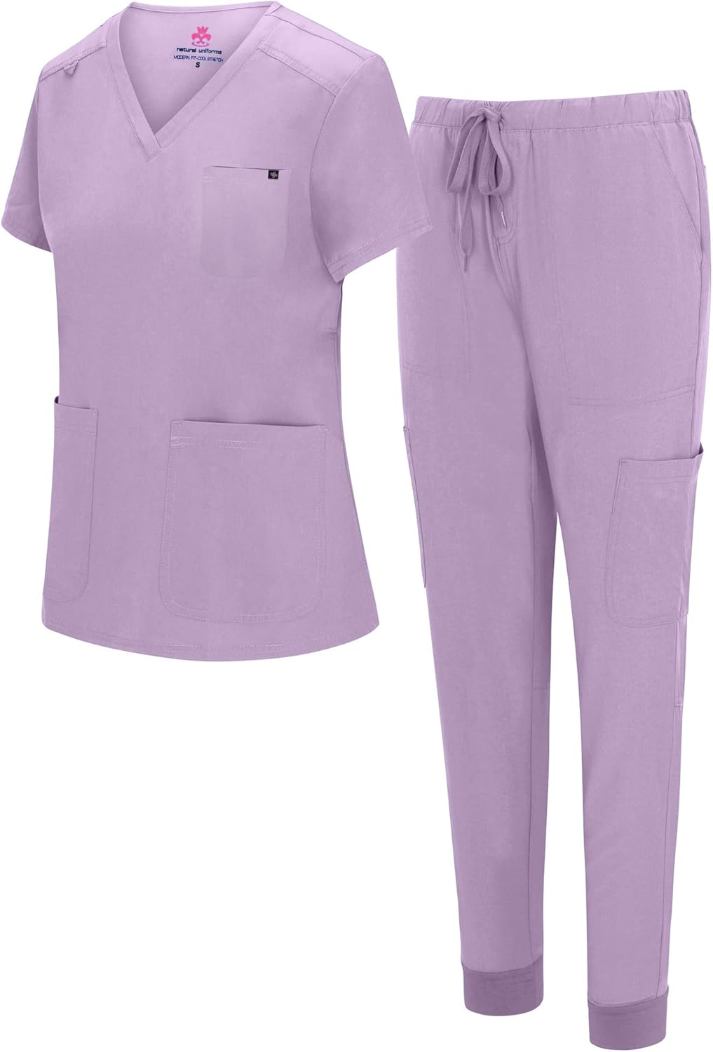 Natural Uniforms Womens 10 Pocket Cool Stretch Jogger Scrub Set Review