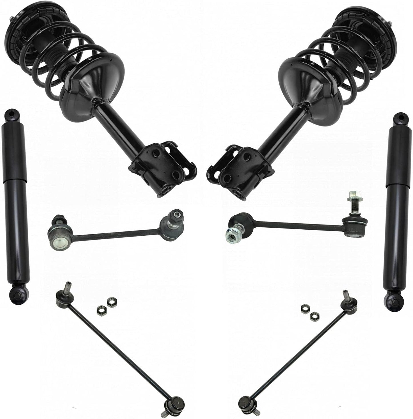 TRQ Complete Suspension Kit for 2006-2008 Honda Pilot Vehicles