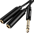 HOSONGIN 1/4 TRS Splitter Cable - High-Fidelity Stereo Y Adapter