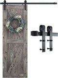 SMARTSTANDARD 5.5 Feet Heavy Duty Sliding Barn Door Hardware Kit