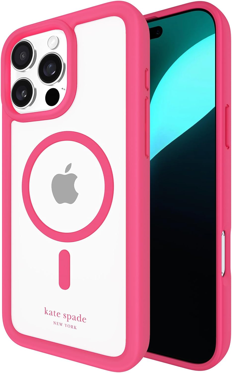 Stylish kate spade iPhone 16 Pro Max Case in Pom Pom Pink