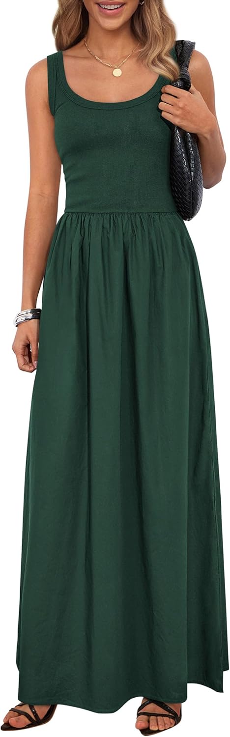 PRETTYGARDEN Womens Summer Casual Scoop Neck Maxi Dress Review