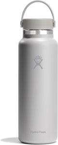 Hydro Flask 40 oz Birch Gray Wide Mouth Bottle - Insulated
