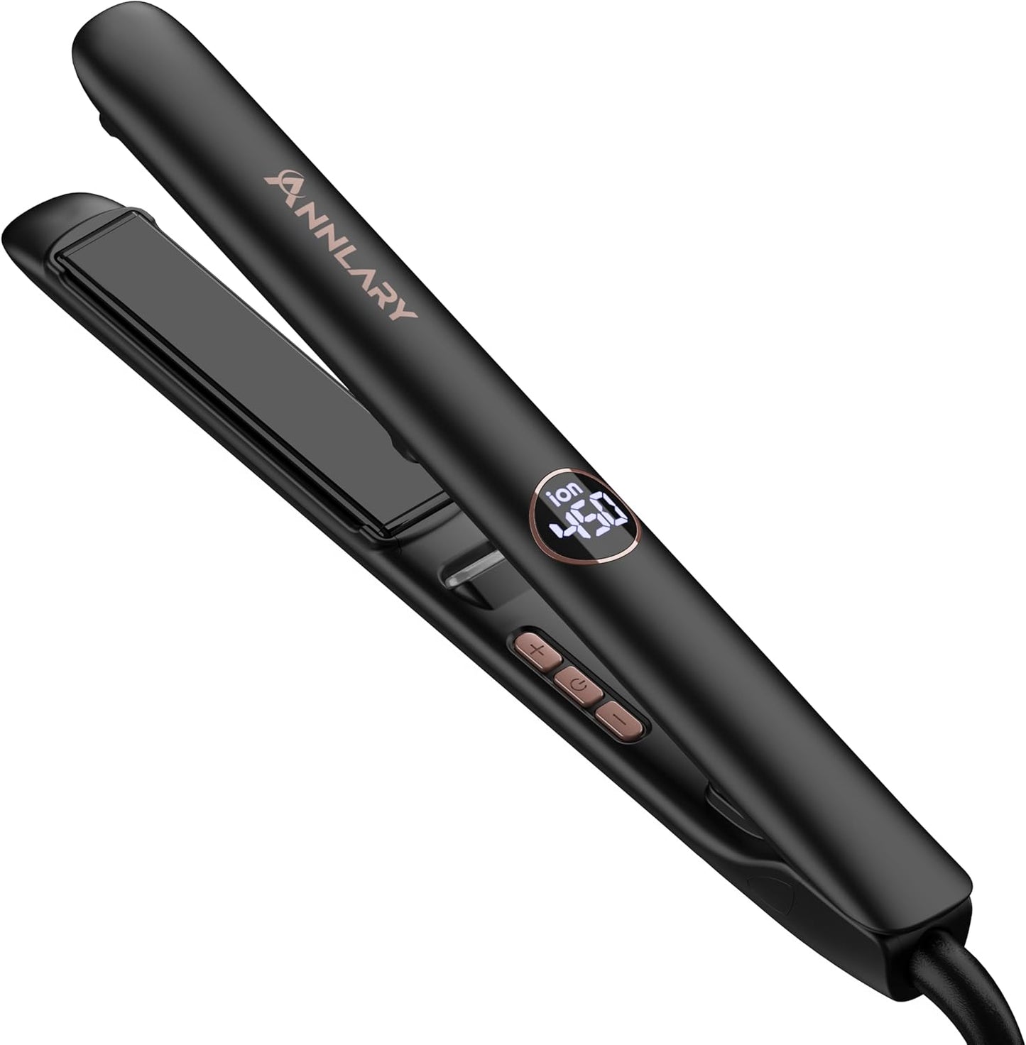Hair Straightener 1 Inch Flat Iron and Curler 2 in 1 for All Hair