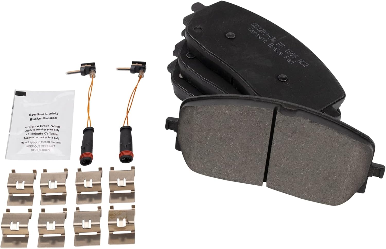 TRQ Front Brake Pads Ceramic for 2020-2022 Mercedes-Benz Models