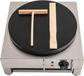 Blisiour 16 110V Commercial Crepe Maker with Adjustable Temperature & Non-Stick Surface