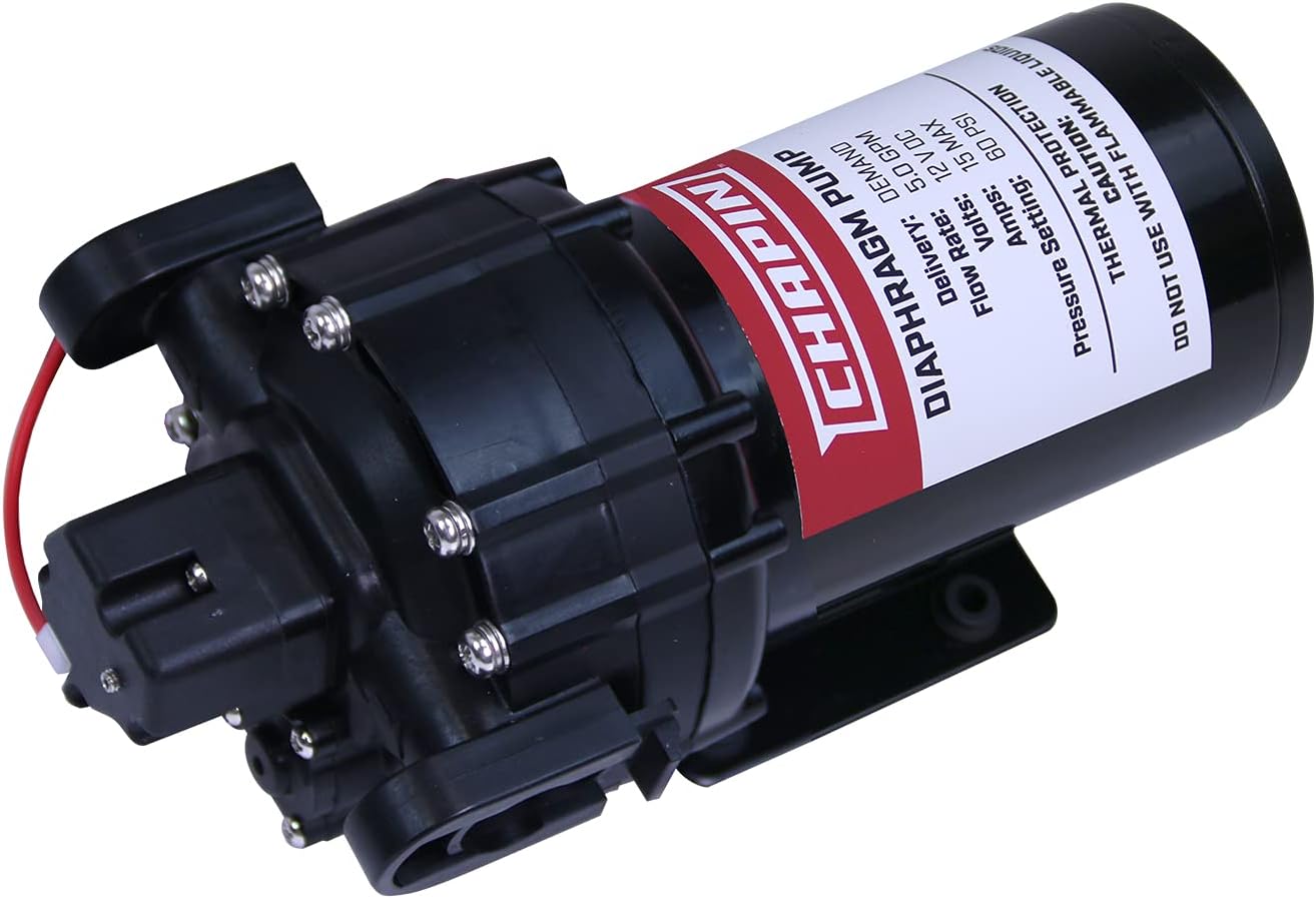 Chapin 12V Self-Priming Diaphragm Water Pump for RVs & ATVs