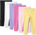 Children's Place Toddler Assorted Solid Leggings 6-Pack - Soft