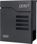 Large Mailbox Wall Mount with Lock - Secure Outdoor Mail Holder