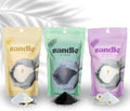 Foton Sandle Pearled Candle Tri-Pack - Refreshable, Long-Lasting Glow
