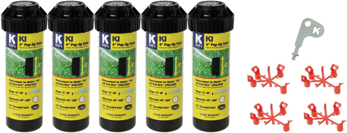 K Rain K1 Smart Set Rotor 4in Pop-Up for Efficient Watering