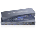 HDMI + DisplayPort KVM Switch Dual Monitor 4-Computer - 4K@60Hz