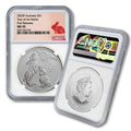 2023 P 1 oz Silver Australian Lunar Year of the Rabbit Coin - MS70