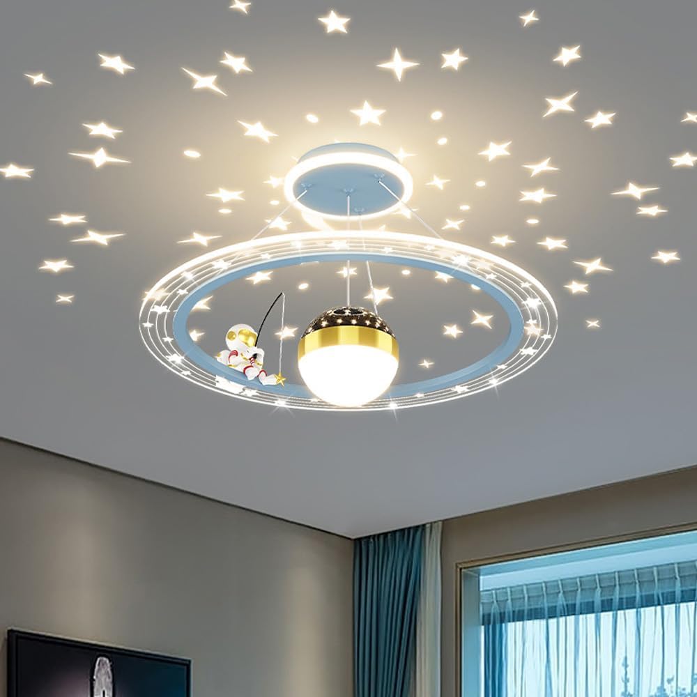 Illuminate Their Imagination: Astronaut LED Star Projector Ceiling Light