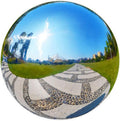 35cm/14in Gazing Globe Mirror Ball - Polished Stainless Steel Garden