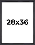 28x36 Shadow Box Frame Contemporary Black - Slim Profile Display