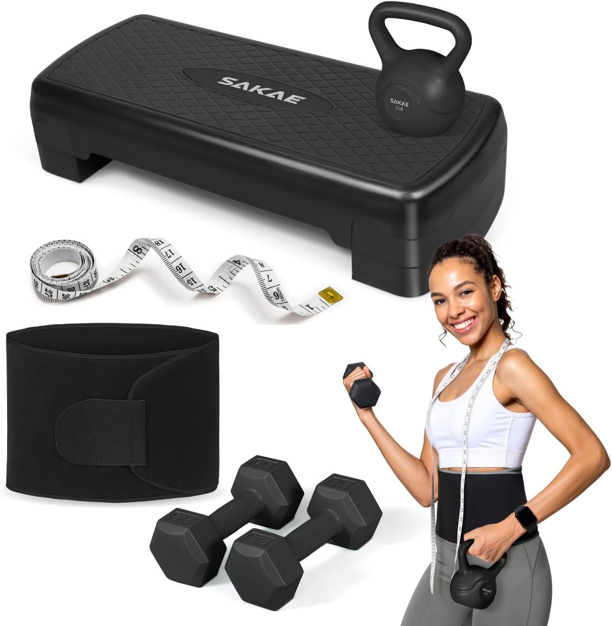 Adjustable Height Aerobic Stepper Set for Versatile Workouts