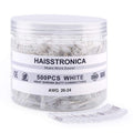 Haisstronica 500PCS White Heat Shrink Butt Connectors for Safety
