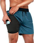 BRISIRA Mens Swim Trunks 5 in Inseam - Quick Dry with Compression suit