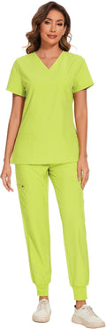 COZYFIT Scrubs for Women Set - Stretch V-Neck Top (Style MTH2)