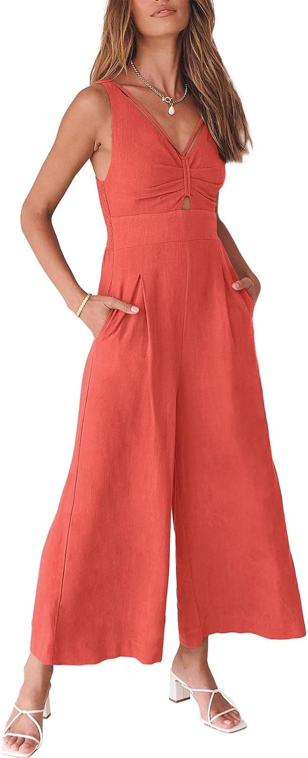 Stylish Women's Jumpsuits for Summer: Wide Leg Casual Rompers