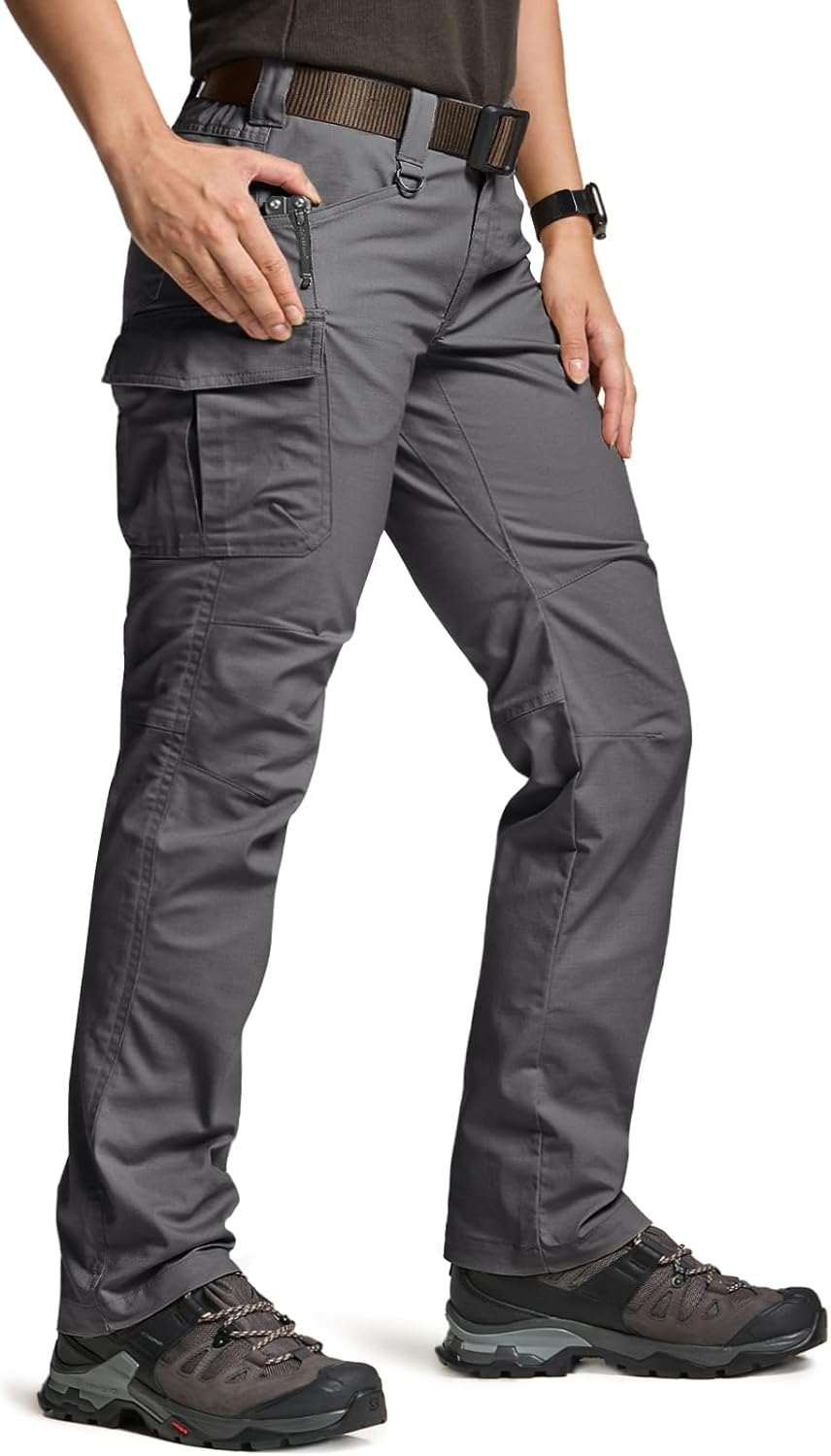 CQR Women's Flex Stretch Tactical Pants for Outdoor Activities