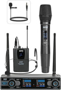 Dual Channel Wireless Microphone System - Versatile UHF Performance