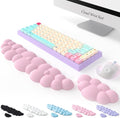 Keyboard Cloud Wrist Rest 2PCS - Ergonomic Memory Foam Wrist Support