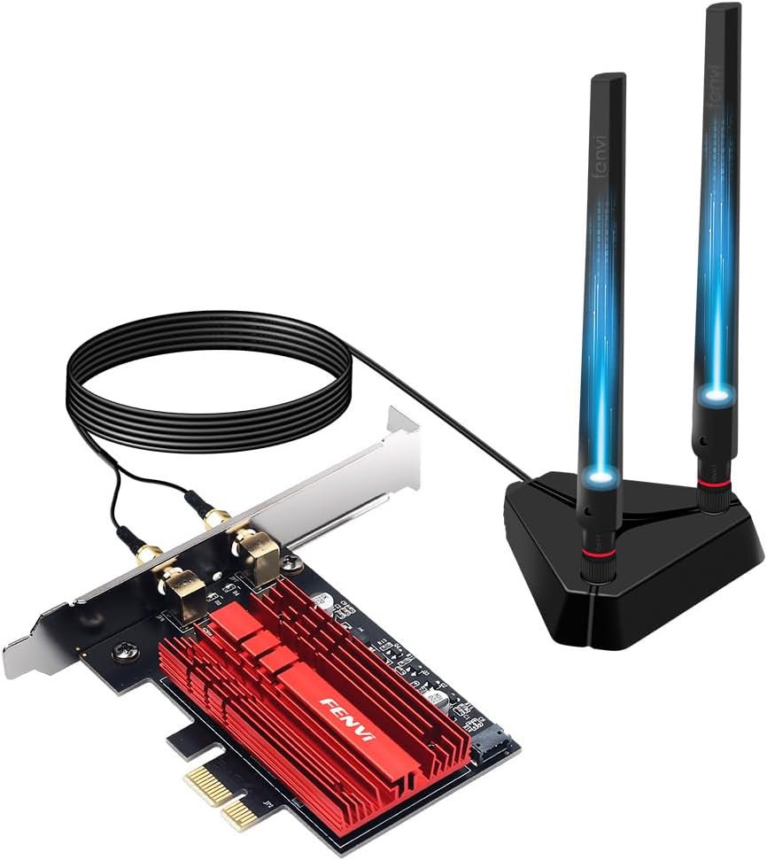 WiFi 6E AX210 PCIe WiFi Card for Gaming PC with Tri-Band Speed