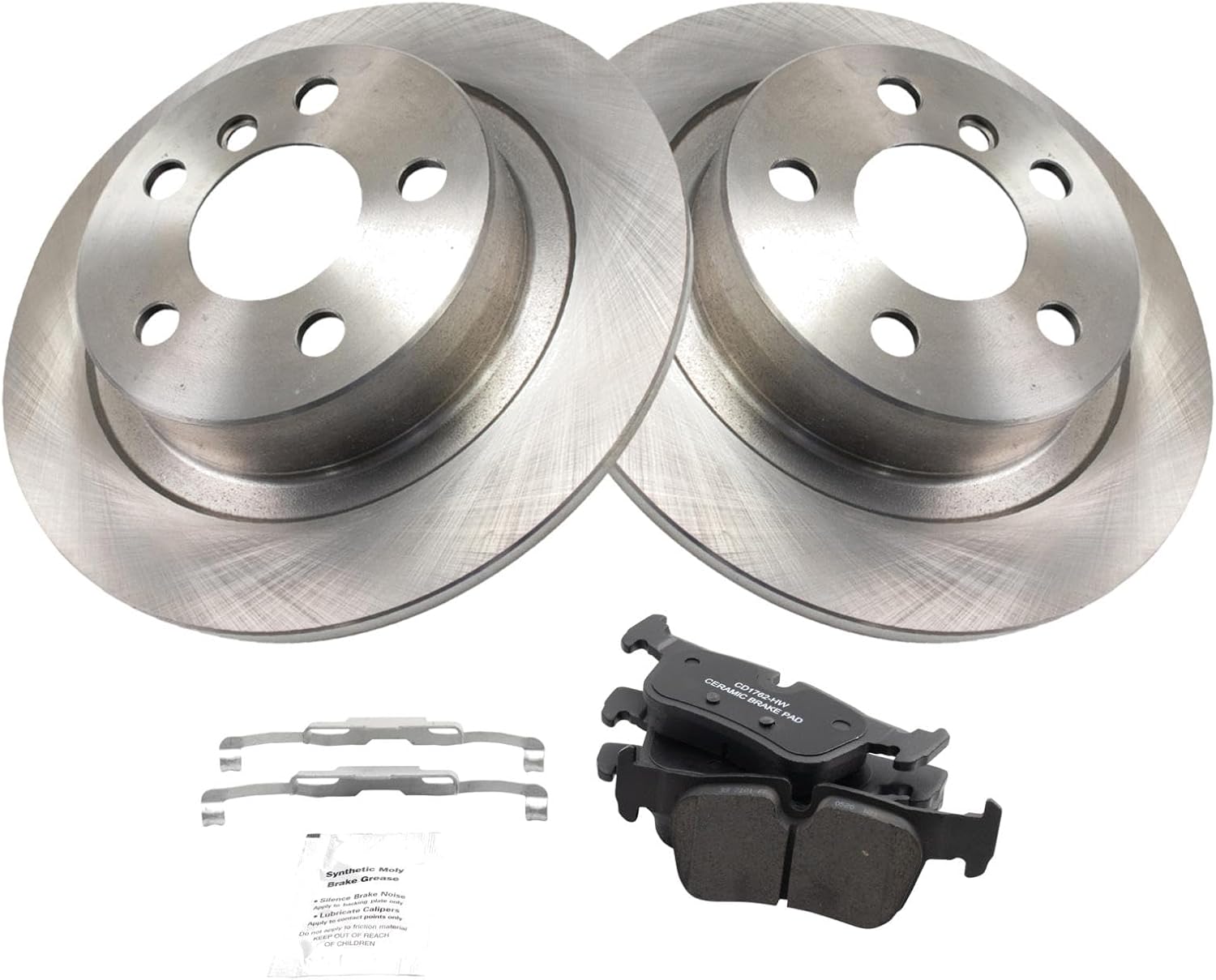TRQ Rear Brake Pad & Rotor Kit for BMW i3 and Mini Cooper