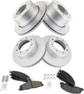 Front and Rear Brake Pad & Rotor Kit Compatible with 2009-2018 Ram