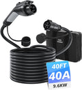 J1772 Extension Cable EV Charger Extension Cord 40A 40FT - Extend