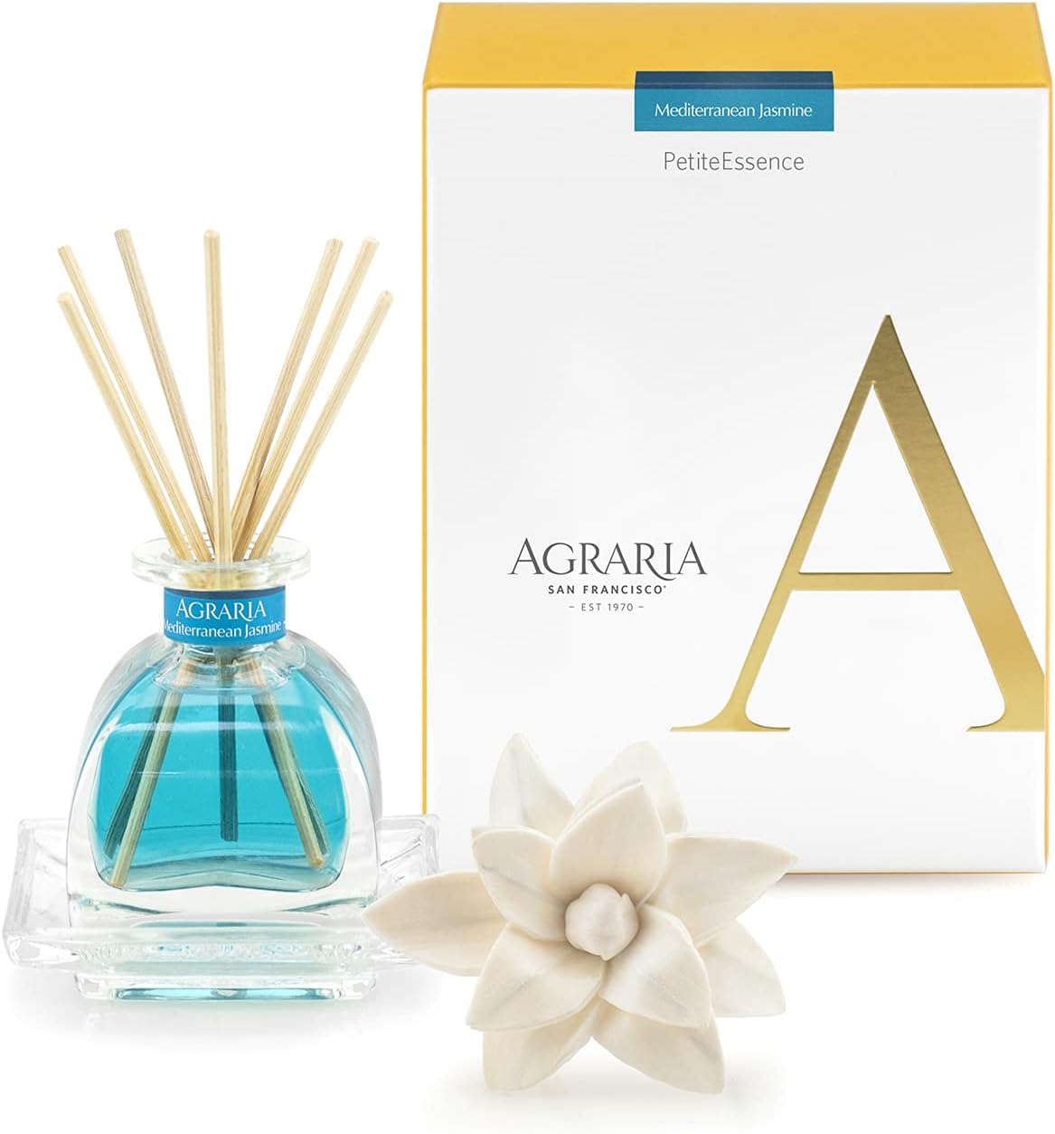 AGRARIA PetiteEssence Flower and Reed Diffuser Set for Home