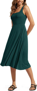 Square Neck Midi Dress with Pockets - Comfortable Summer Sundress keep