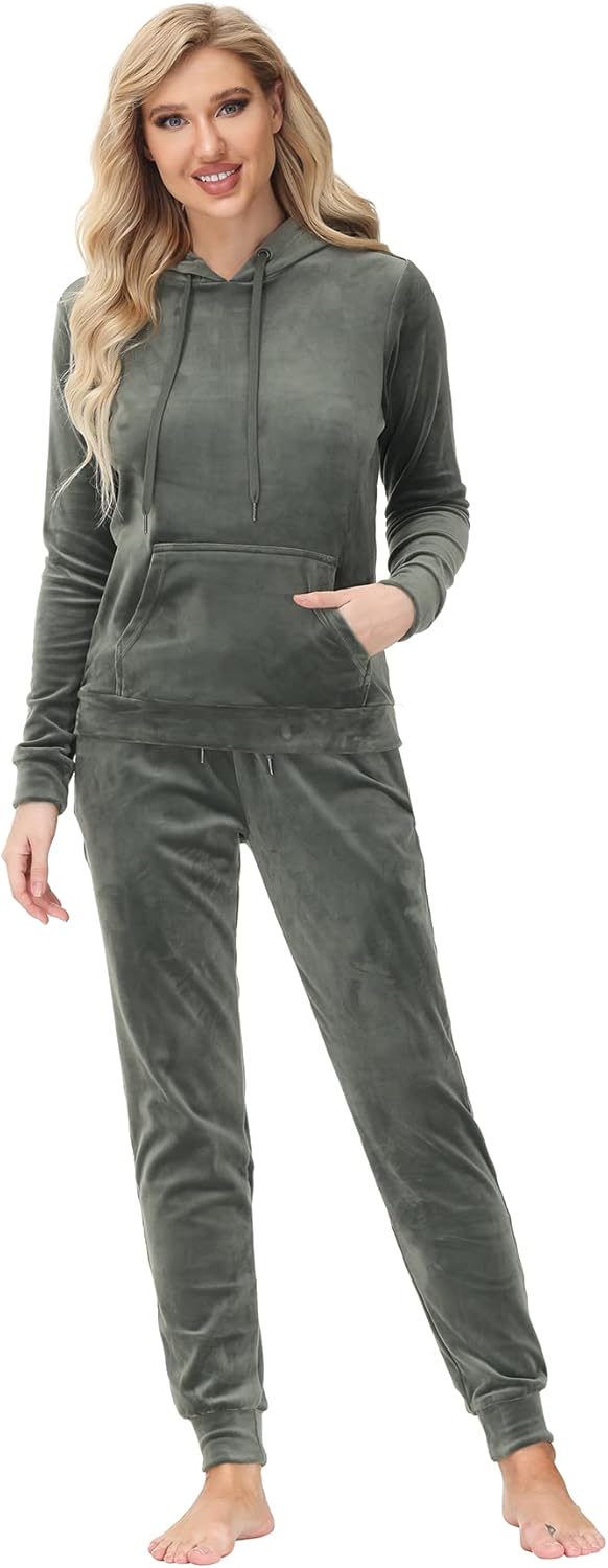 Dolcevida Womens Velour Sweatsuits Sets for Comfort and Style